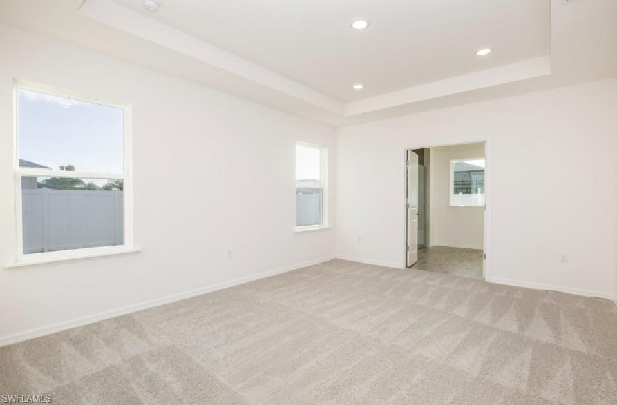 Primary Bedroom with Tray Ceiling