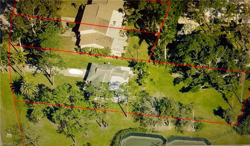 Birds eye view of property