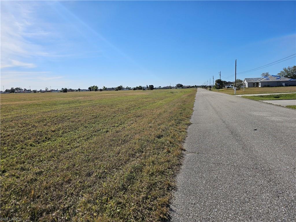 View of street with a rural view