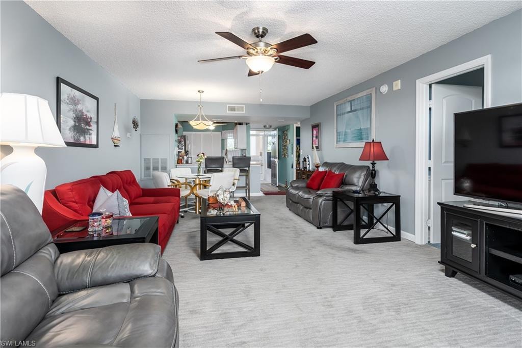 View from Florida sunroom towards front entry