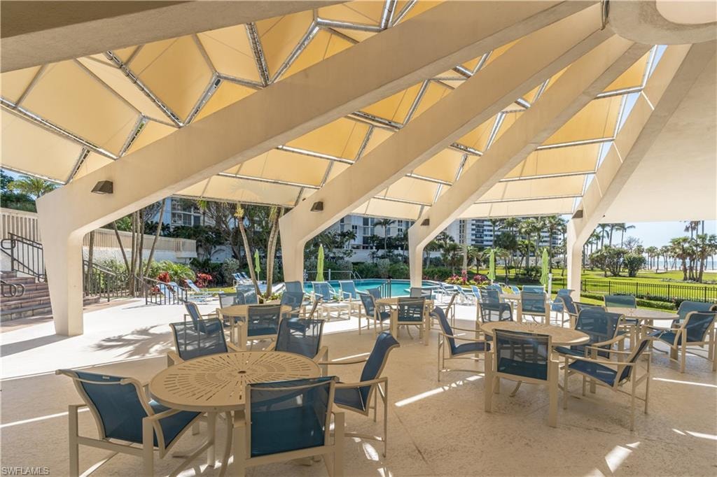 View of patio / terrace with a community pool