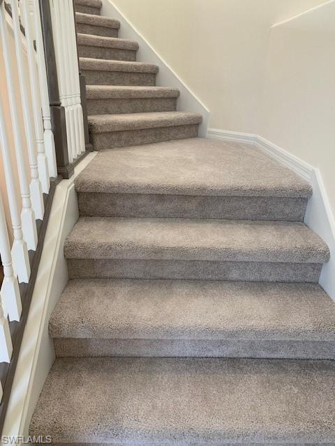 View of stairway from Front door.