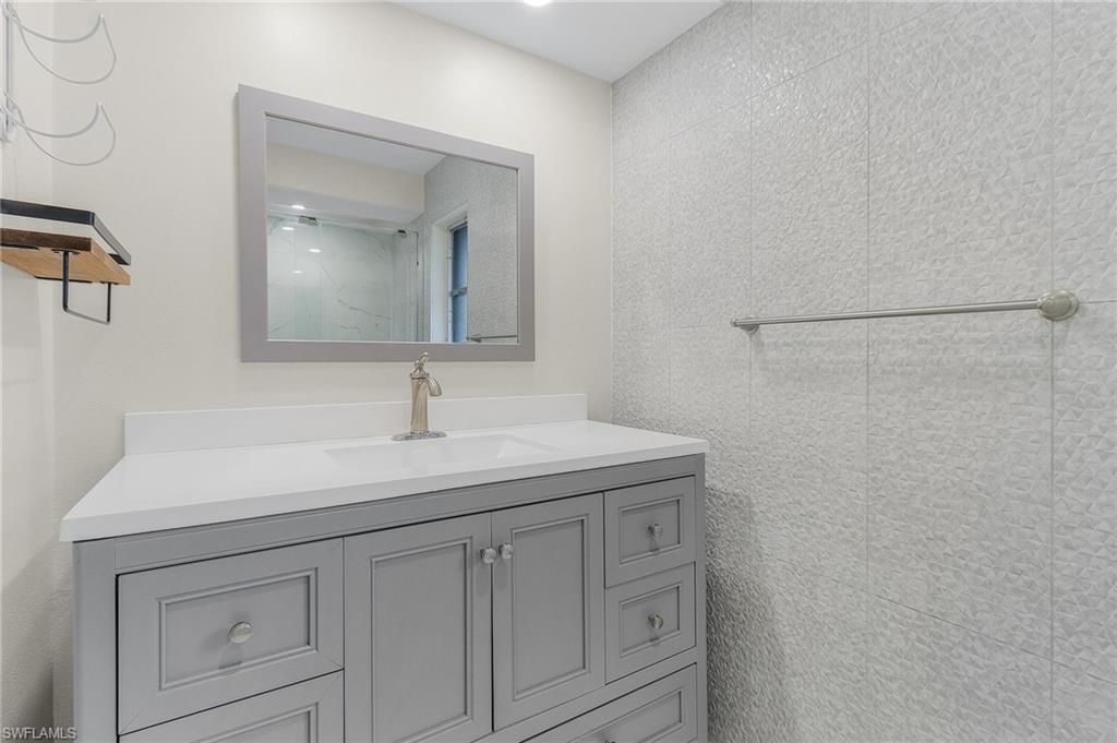 Bathroom featuring vanity
