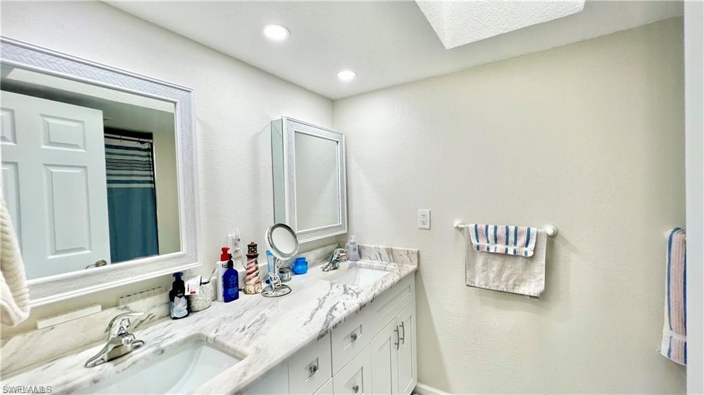Bathroom featuring vanity
