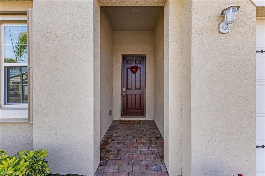 View of exterior entry