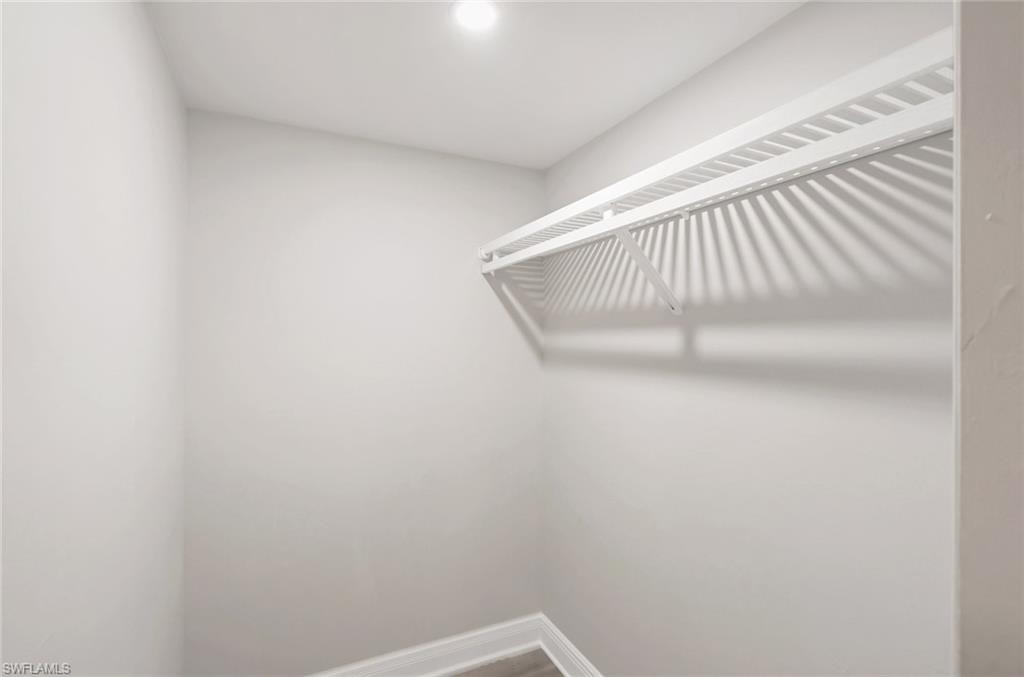 View of spacious closet in Guest Bedroom
