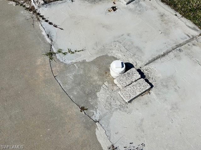 View of sewer line