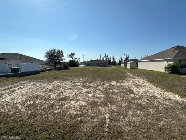 Front View of lot