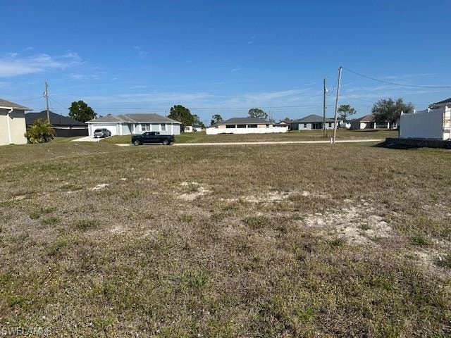 View of yard from rear
