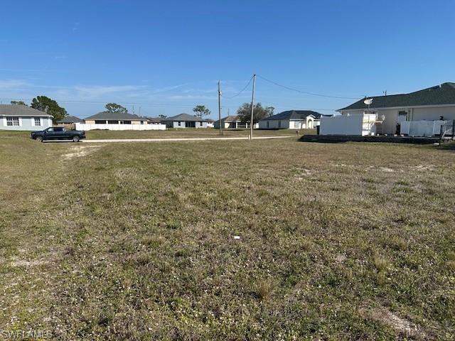 View of yard from rear