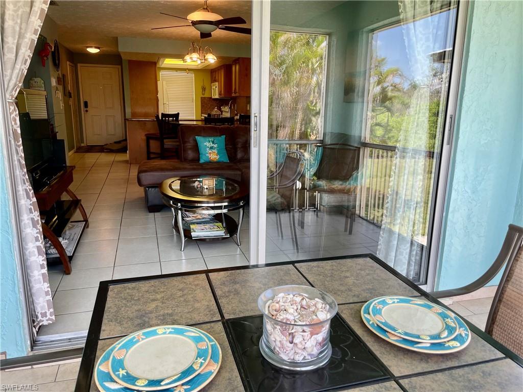 Dining area on patio