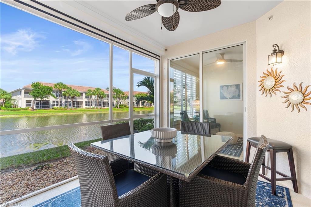 Lanai/Sunroom with water view