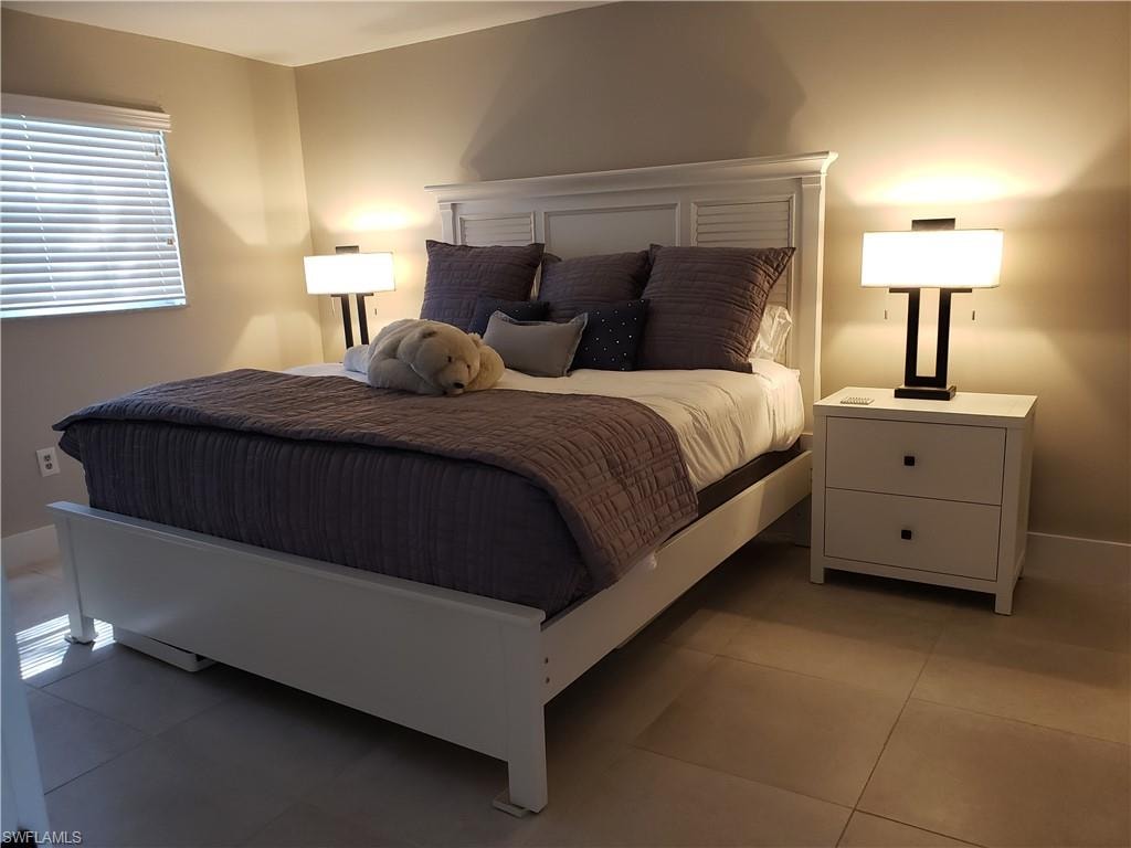 Large Master suite with large format tile