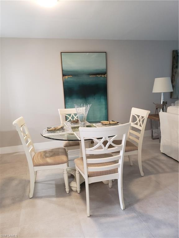 View of dining room