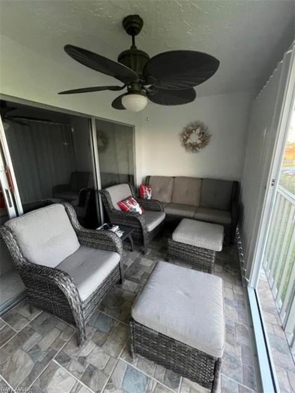Screened in lanai with beautiful view