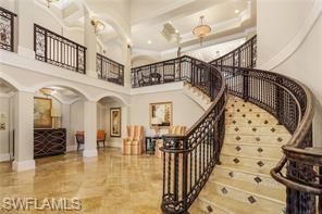 Community lobby with stairs