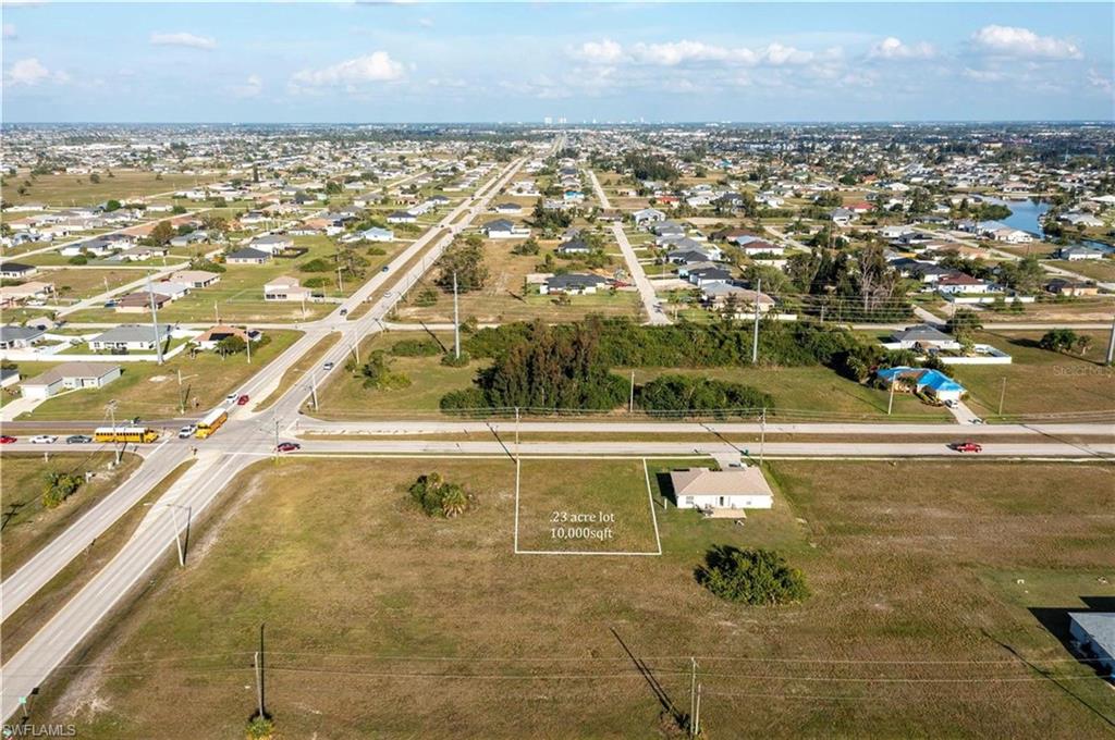 Birds eye view of property