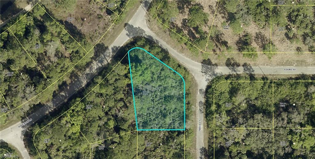 Just over 1/3 acre, (0.368) Located at the corner of Roderick and Young St. with Teed Court wrapping around just 5 oversized residential lots.
