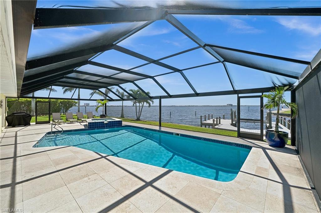Relax in the pool while you enjoy the view