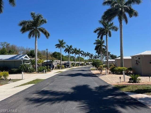 View of street featuring street lighting