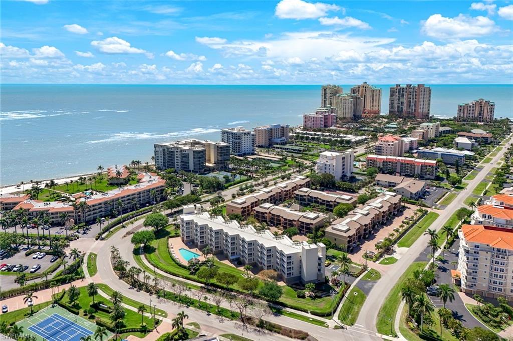 Bird's eye view with a view of city and a water view