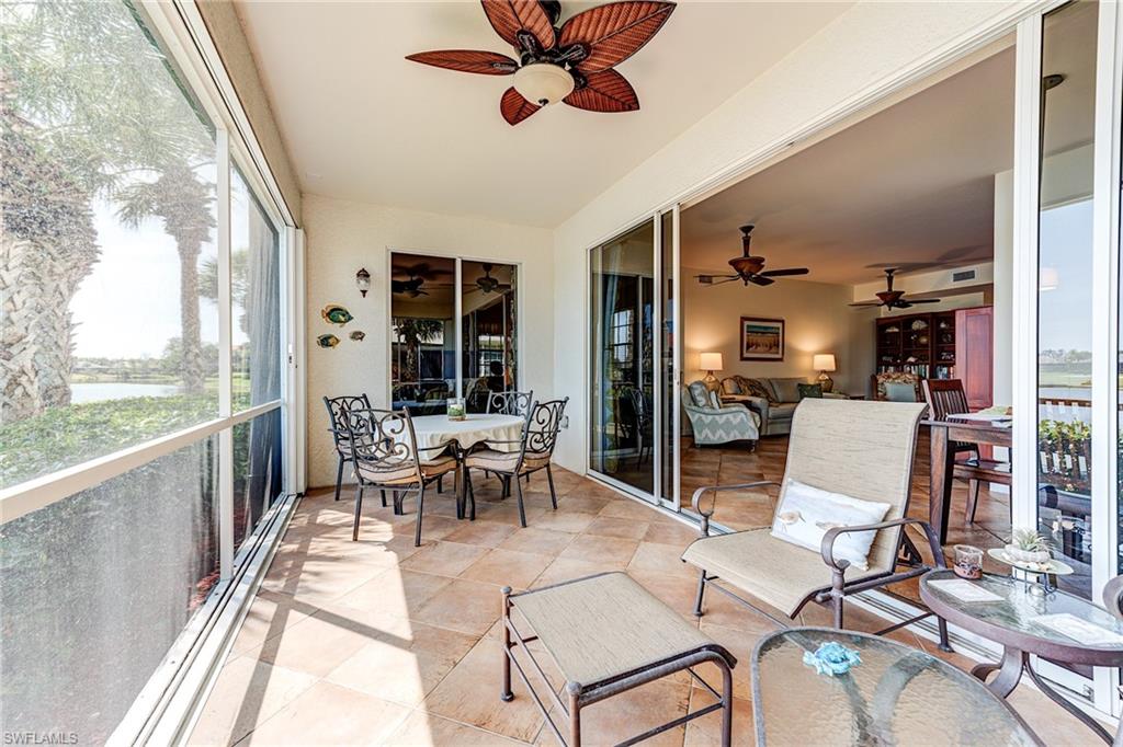 Tile runs from living area through the lanai