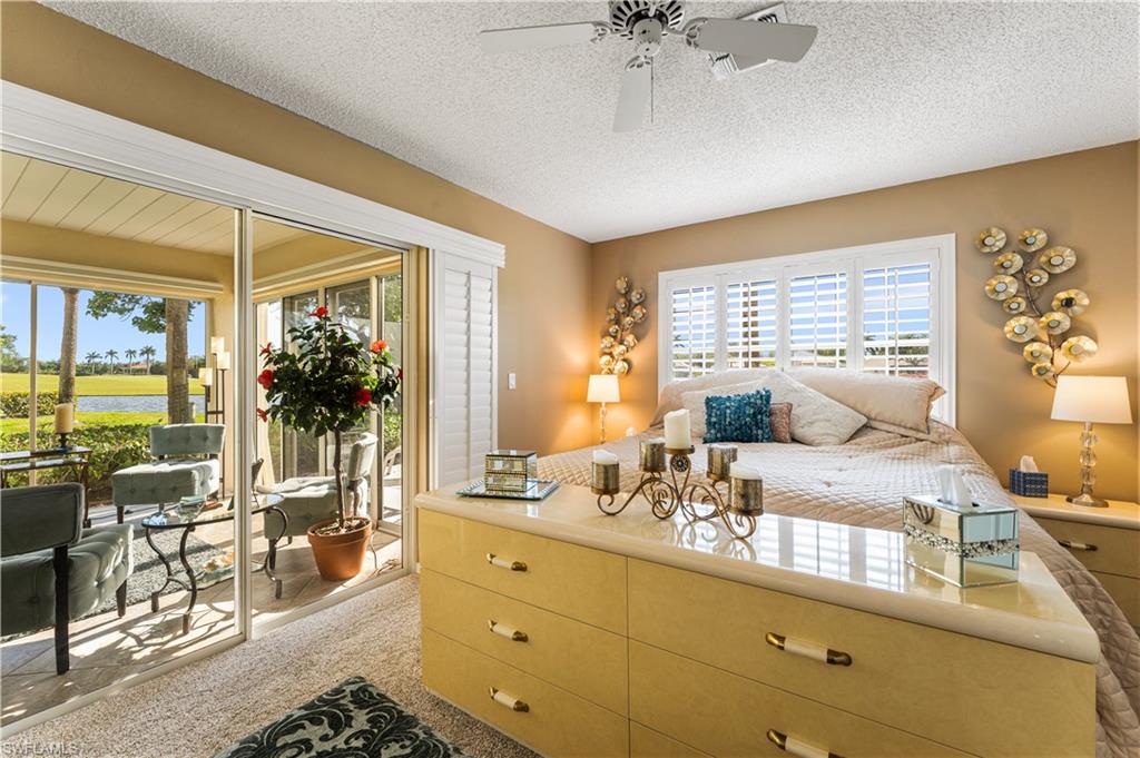 Your master suite has access to your enclosed lanai. Plantation shutters.
