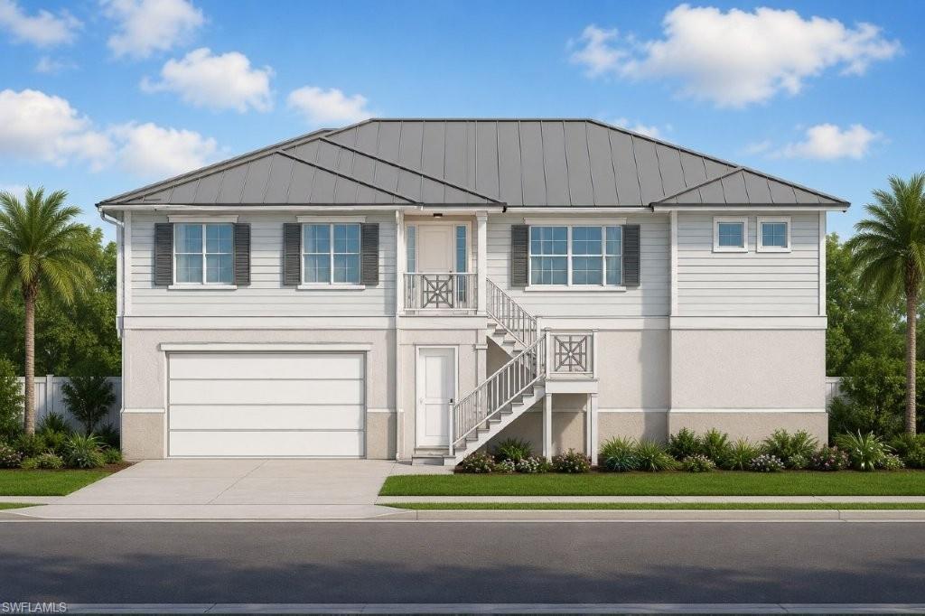 AI generated rendering of front exterior from plans