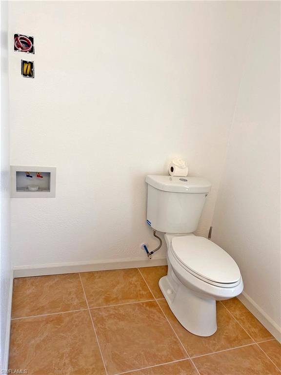 Spaced for and ready for washer and dryer