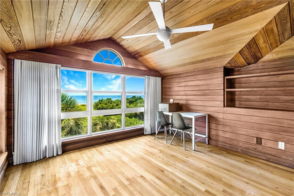 Upstairs Bedroom (3) /Den/Office with gulf view | Murphy Bed Unit with Closet and Drawers