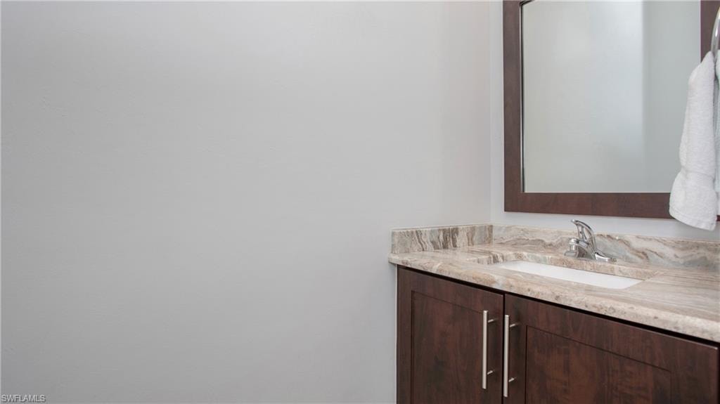 Bathroom featuring vanity