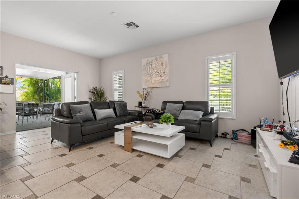 Living room featuring plenty of natural light