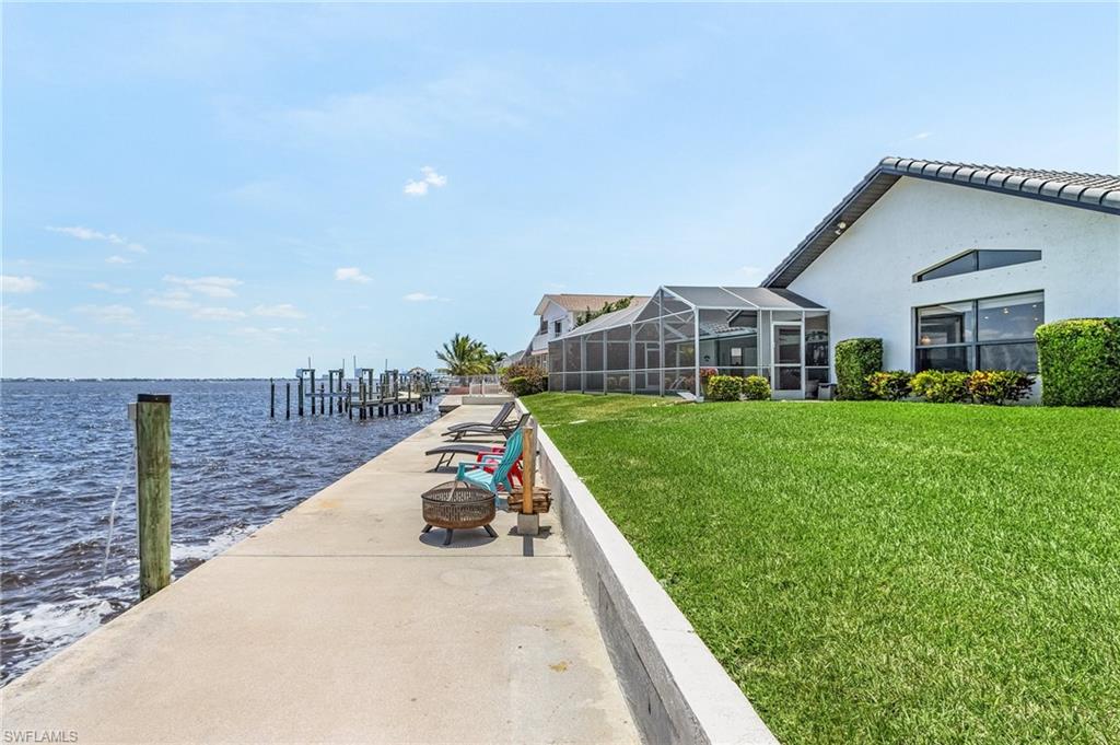 Captains Walk for watching the boat traffic and manatee and  dolphins ,tarpon. Along with Eagles, Osprey and Pelicans and ducksYour own Sea World in your back yard