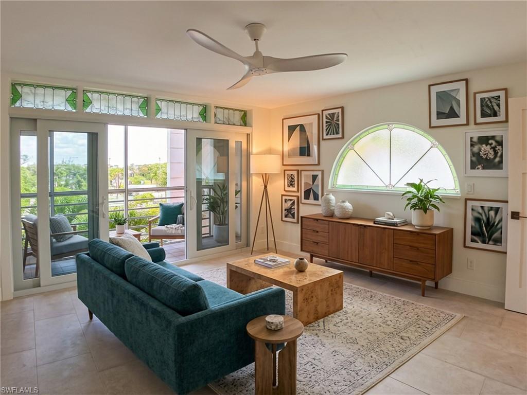 Guest bedroom 2 - virtually staged as a den