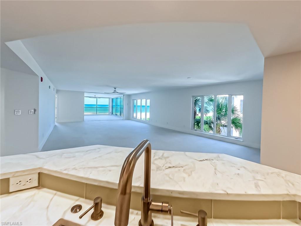 View of living dining areas from the kitchen