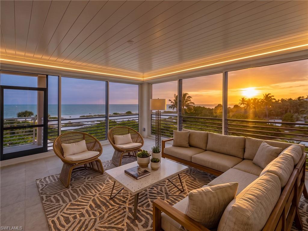 Imagine ending each day with this amazing view from your enclosed lanai - virtually staged