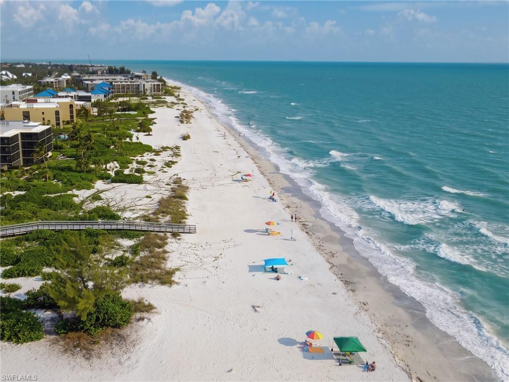Aerial view of the beach