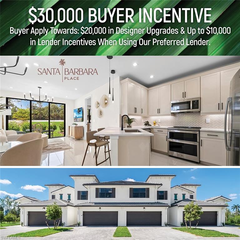 $30,000 BUYER INCENTIVE - Buyer may apply towards: $20,000 in Designer Upgrades & Up to $10,000 in Lender Incentives When Using Builder Preferred Lender.