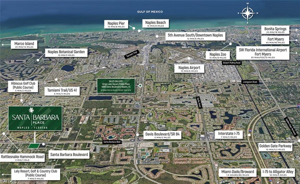 Aerial view of surrounding area