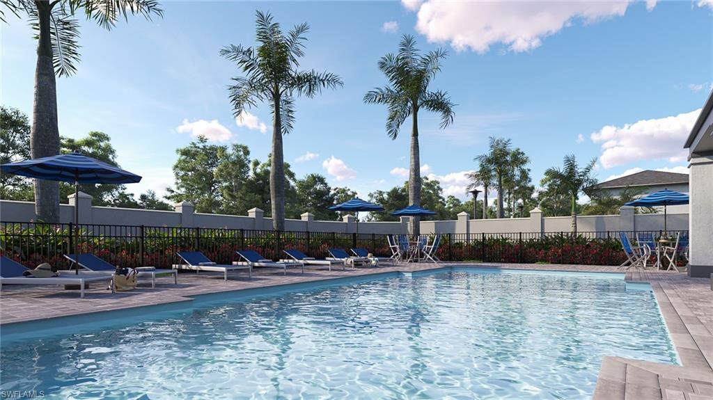 Architectural RenderingModern Clubhouse with Heated Community Pool, Social Lounge and Fitness Center