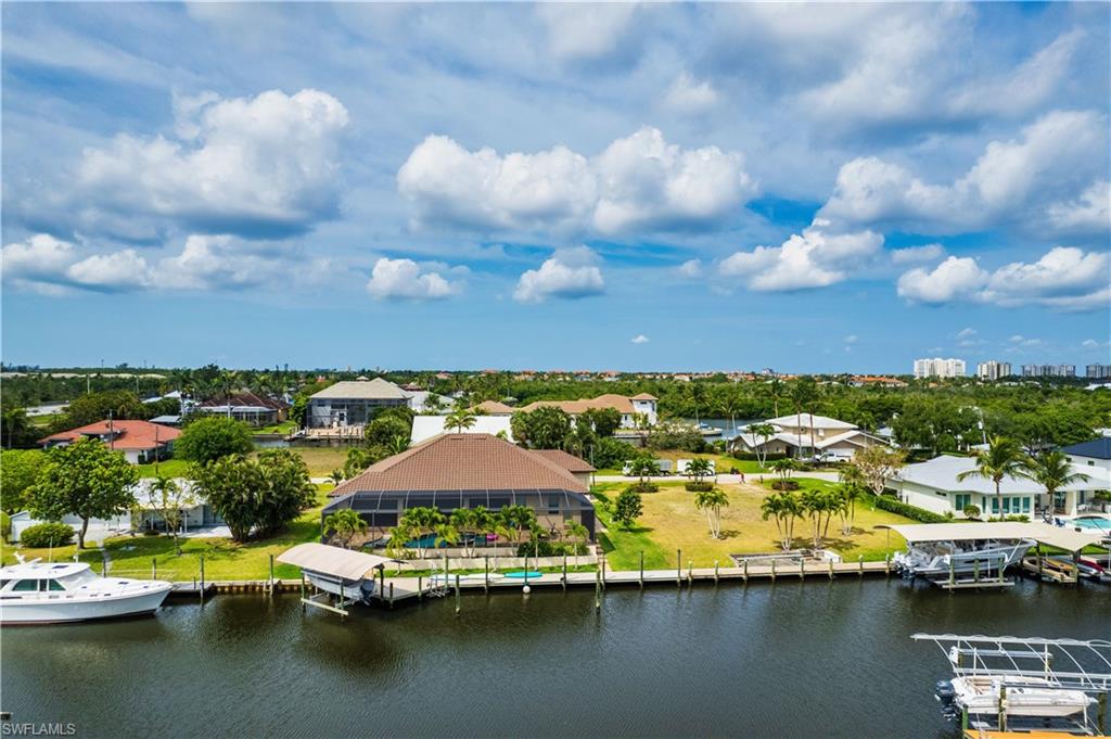 Bird's eye view of a large body of water