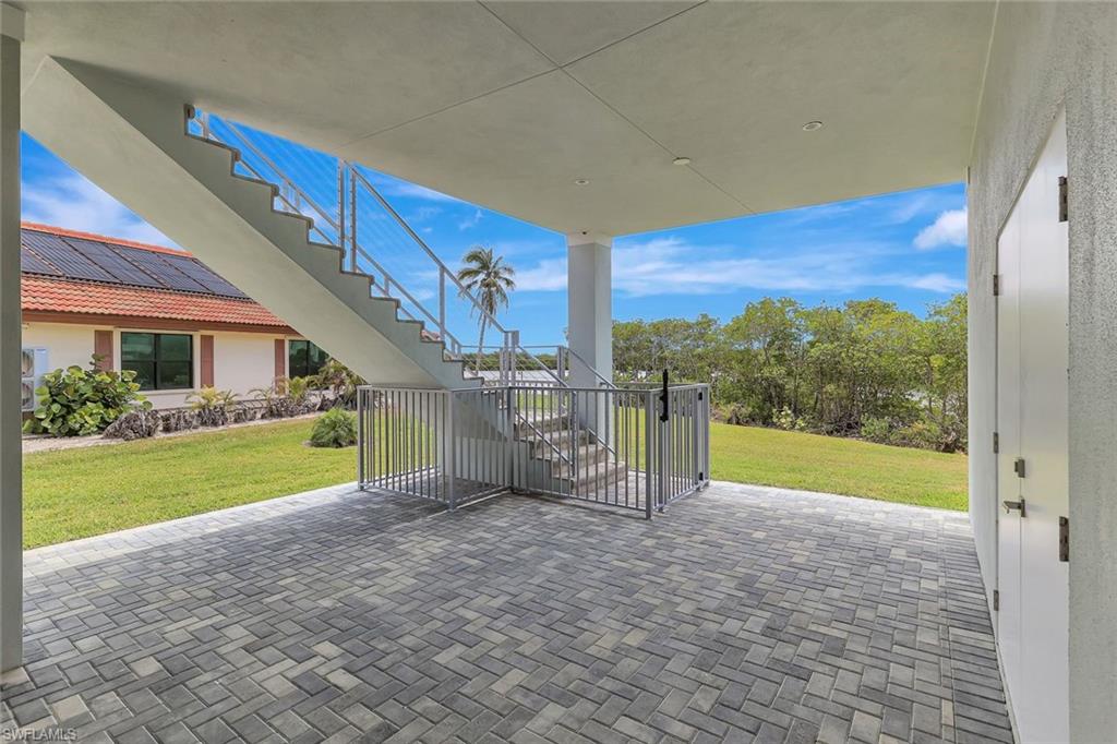 View of patio / terrace featuring stairs