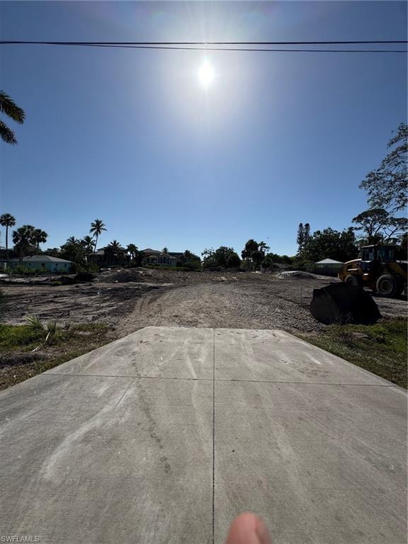 estate home being built across the street