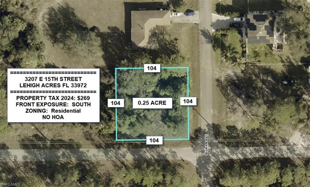 Aerial view of property's location featuring property parcel outlined