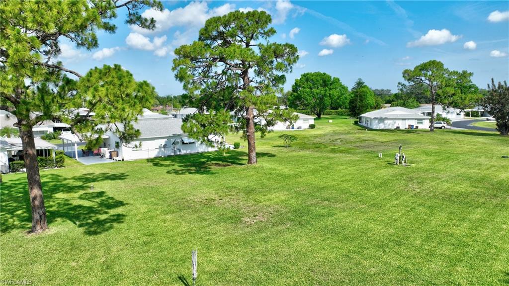 View of yard with a residential view