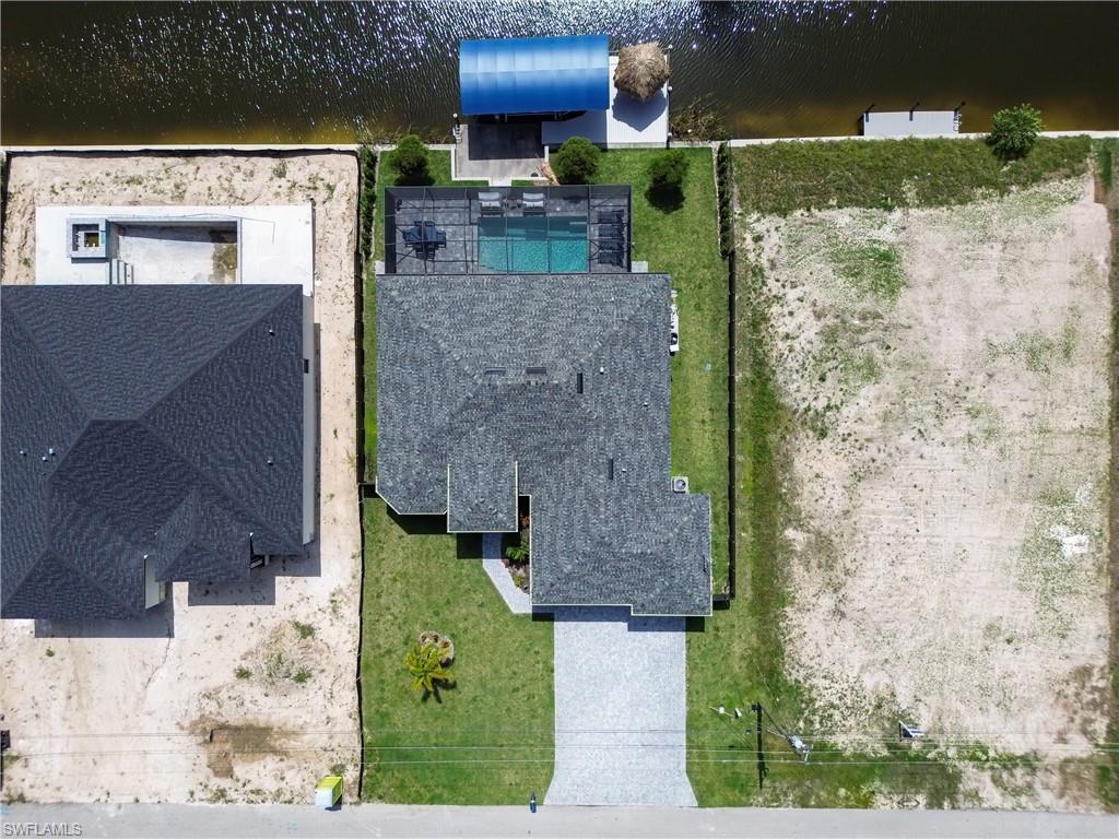 View from above of property