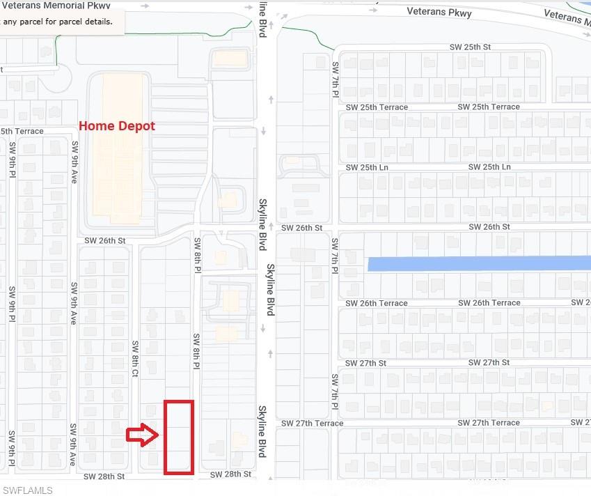 Commercial lots one block off Skyline Bld. and just south of Home Depot.  Approximately 330 feet of road frontage.