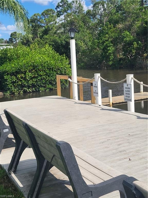 Boat dock within park and with nearby boat storage