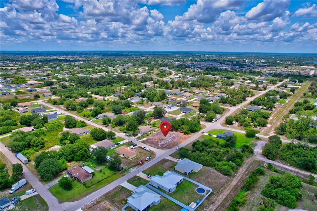 Aerial overview of property's location