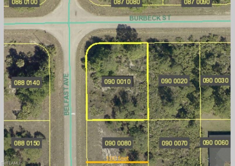 Aerial view of property's location